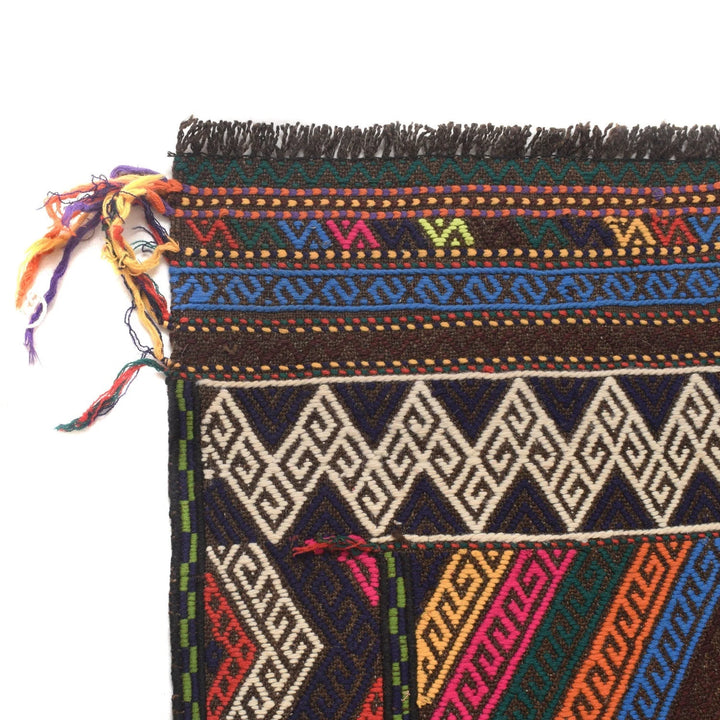 Afghan Suzani Kilim Runner 2' 2" x 5' 5" Flat-Weave | No. AL63106