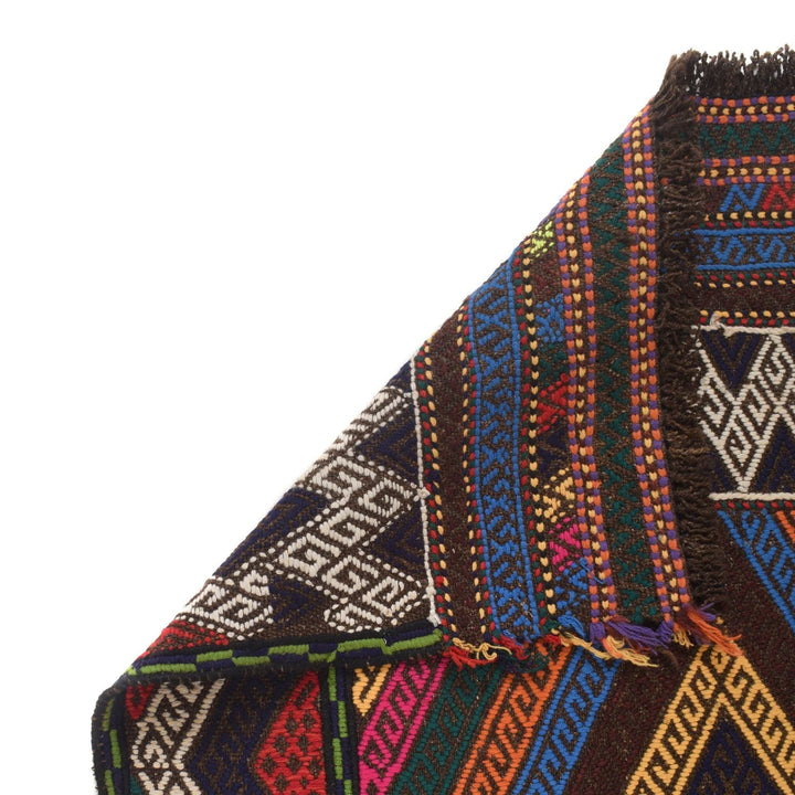 Afghan Suzani Kilim Runner 2' 2" x 5' 5" Flat-Weave | No. AL63106