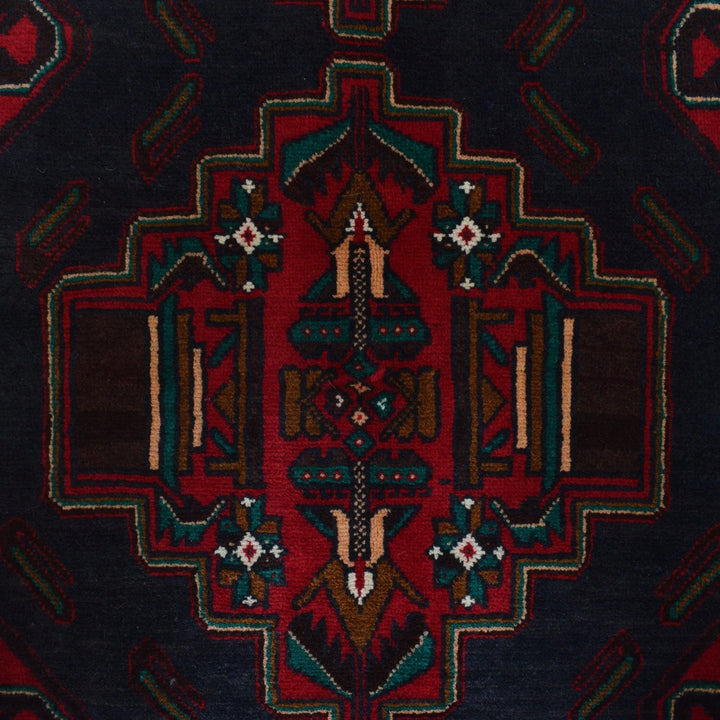 Afghan Baluchi Rug 3' 11" x 6' 3" Hand-Knotted | No. AL63188