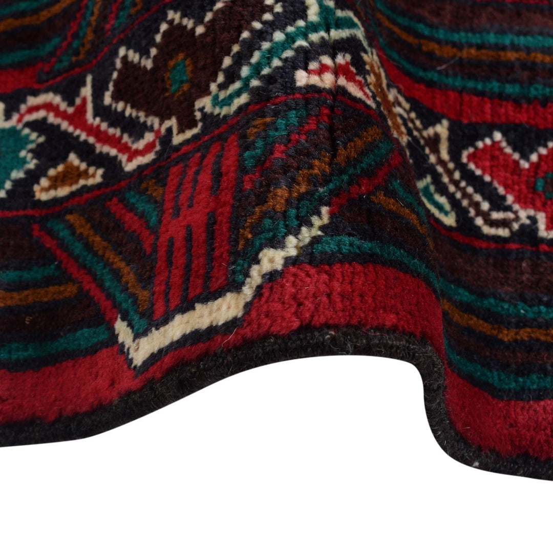 Afghan Baluchi Rug 3' 11" x 6' 3" Hand-Knotted | No. AL63188