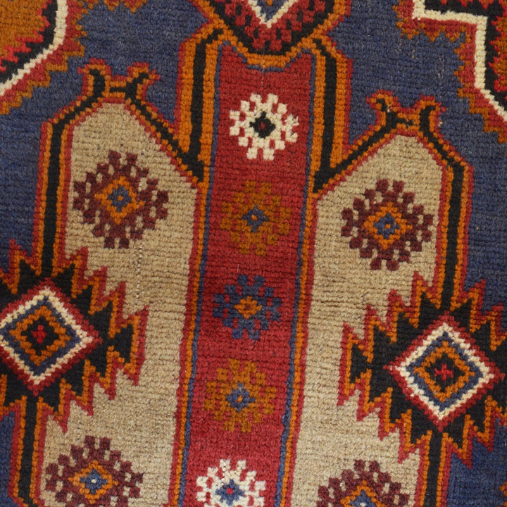 Afghan Baluchi Rug 3' 1" x 4' 10" Hand-Knotted | No. AL63210