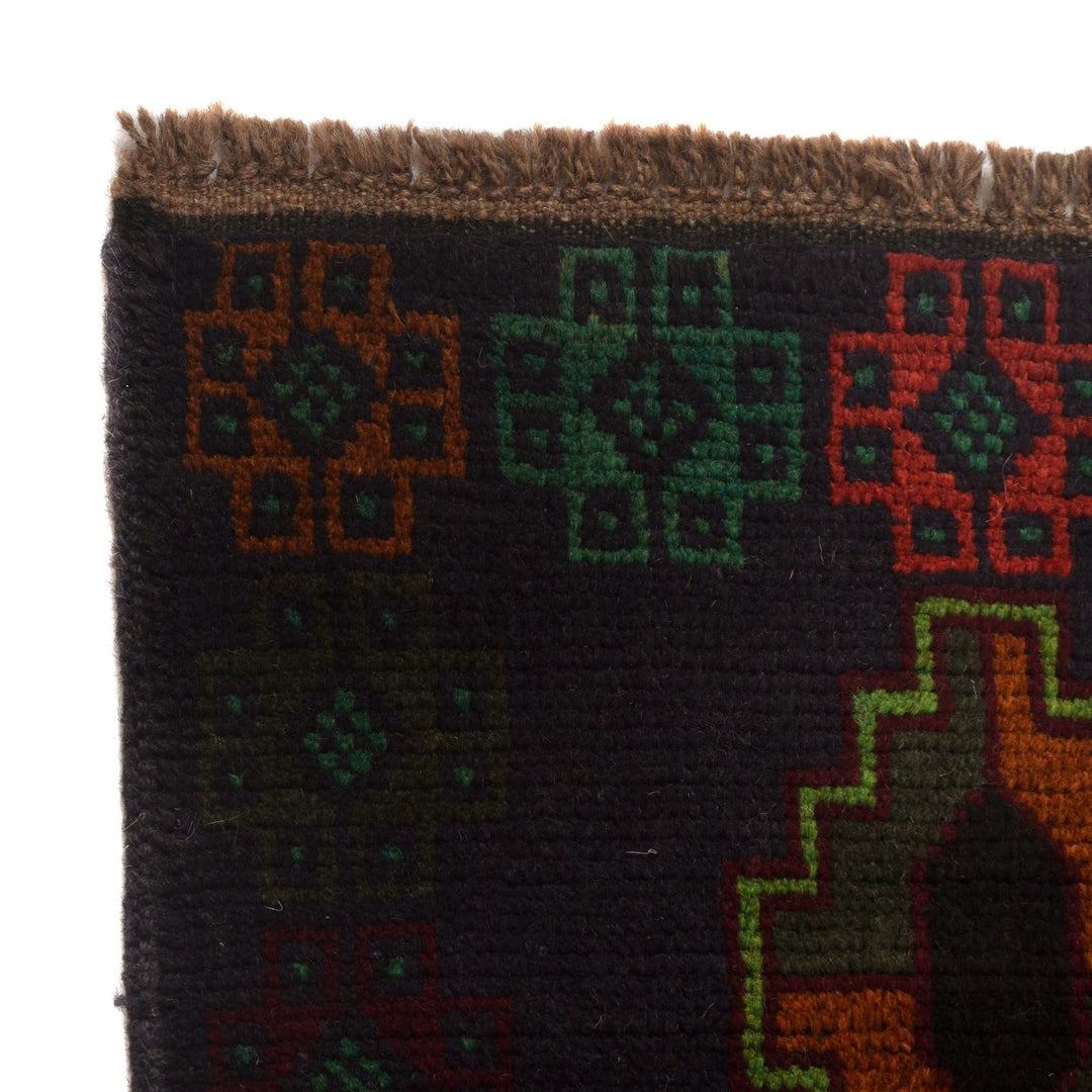Afghan Baluchi Rug 4' 2" x 6' 6" Hand-Knotted | No. AL63405