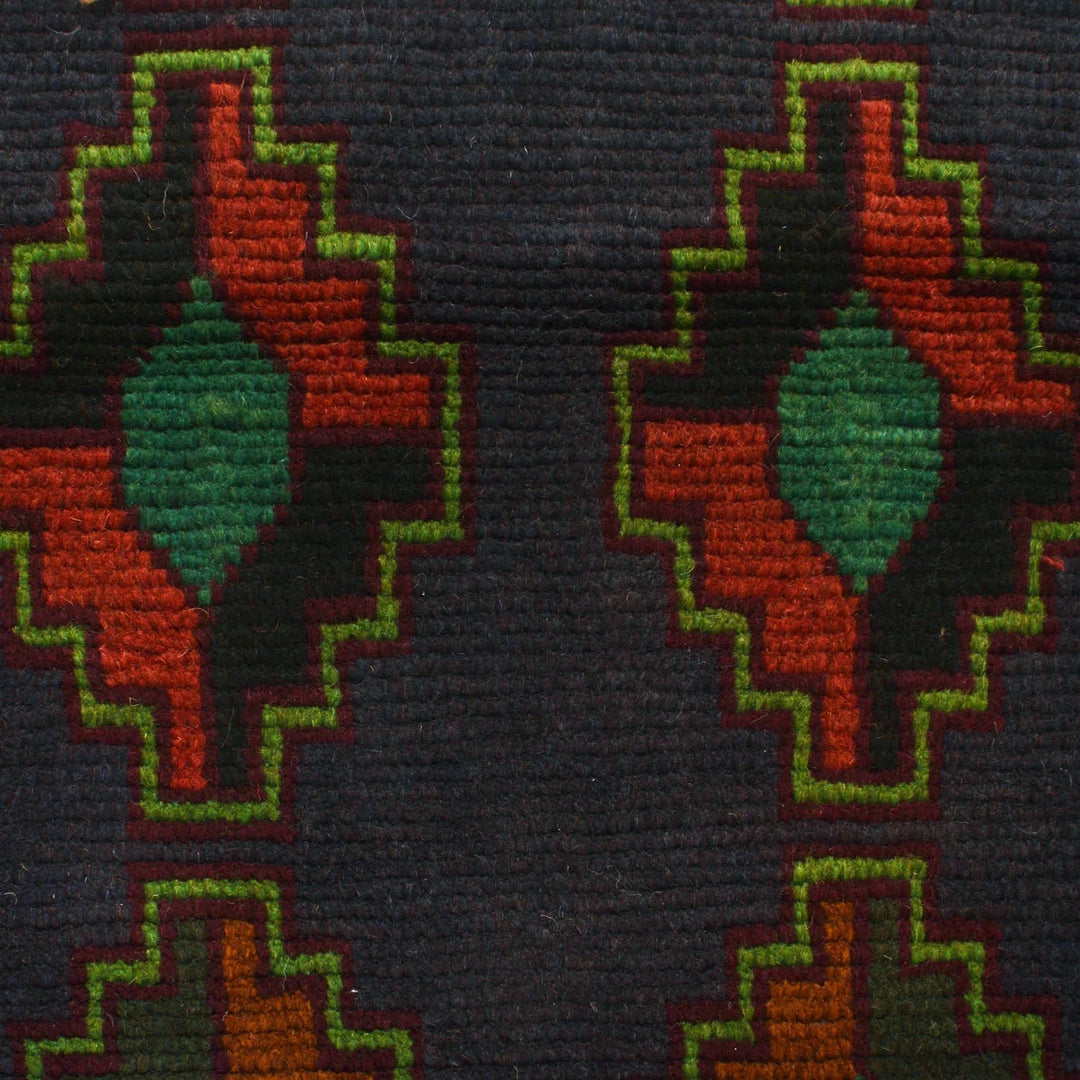 Afghan Baluchi Rug 4' 2" x 6' 6" Hand-Knotted | No. AL63405