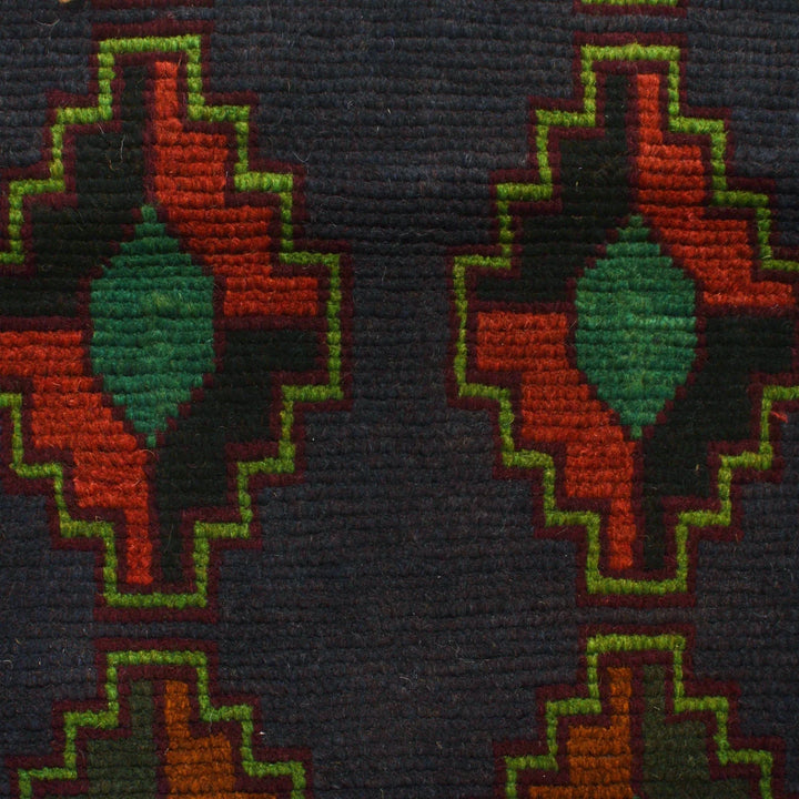 Afghan Baluchi Rug 4' 2" x 6' 6" Hand-Knotted | No. AL63405
