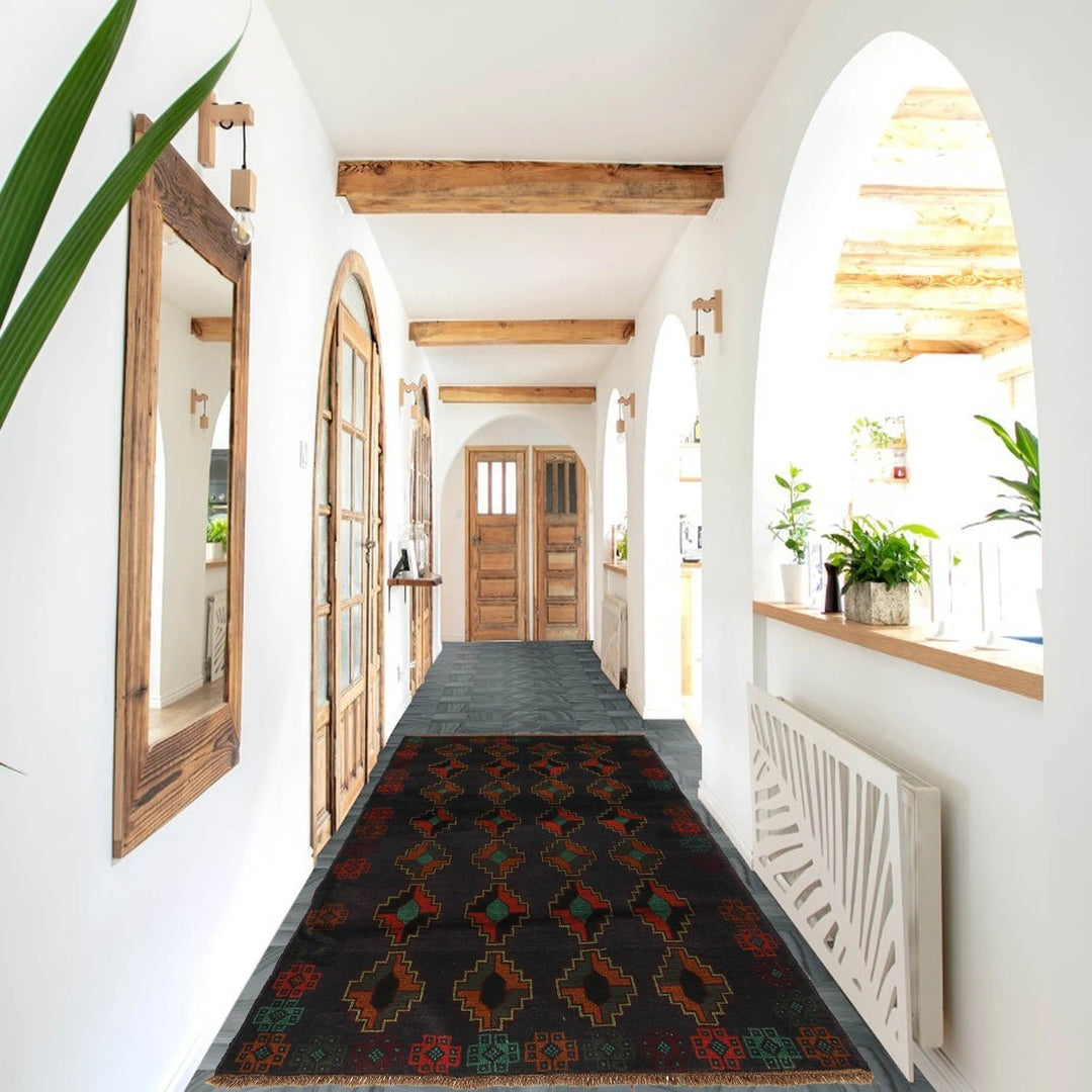 Afghan Baluchi Rug 4' 2" x 6' 6" Hand-Knotted | No. AL63405