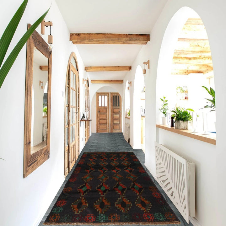 Afghan Baluchi Rug 4' 2" x 6' 6" Hand-Knotted | No. AL63405