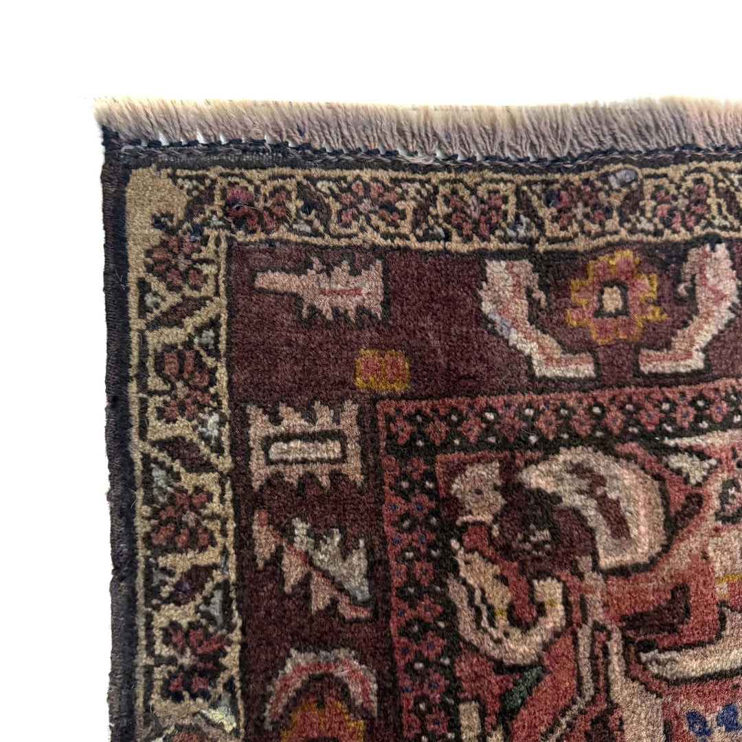 Multicolor Afghan Baluchi Rug 2' 11" x 4' 1" Hand-Knotted | No. AL63673