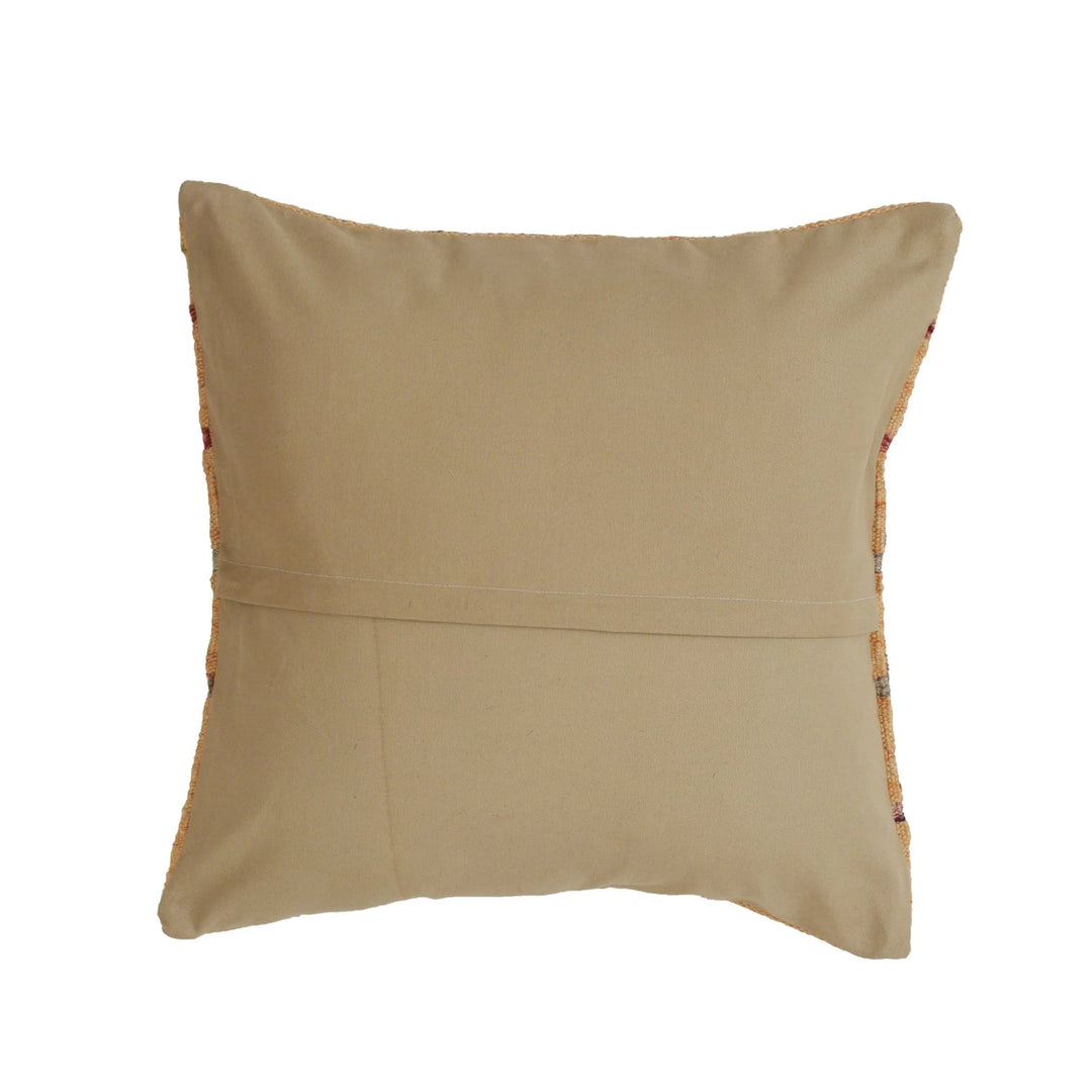 Afghan Geometric Cushion 1' 6" x 1' 6" Flat-Weave | No. AL63724