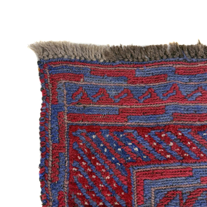 Multicolor Afghan Mashwani Rug 4' 5" x 4' 0" Hand-Knotted | No. AL63768