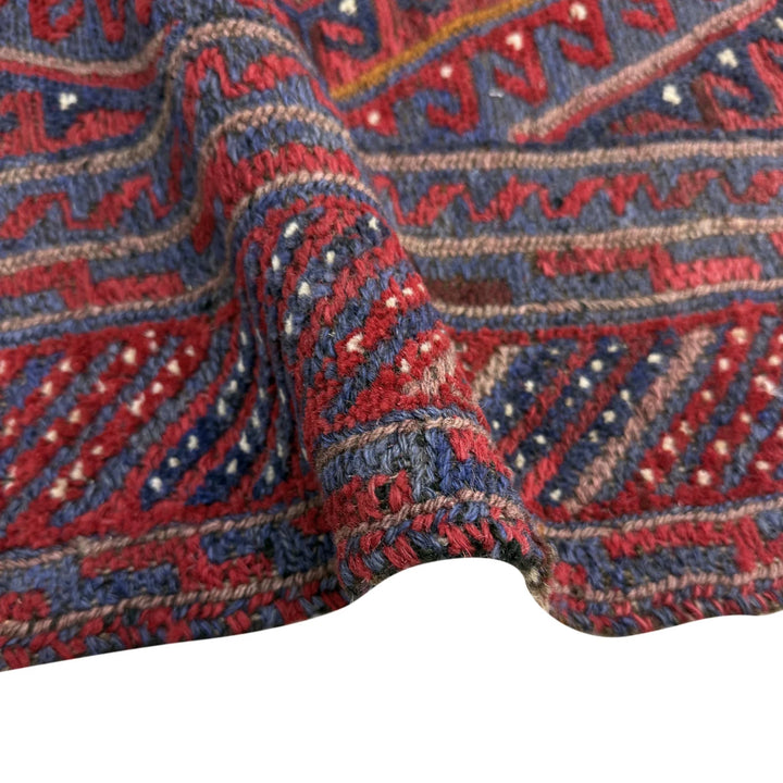 Multicolor Afghan Mashwani Rug 4' 5" x 4' 0" Hand-Knotted | No. AL63768