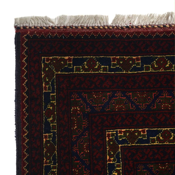 Blue Afghan Khoja Roshnai Rug 6' 7" x 9' 5" Hand-Knotted | No. AL63995