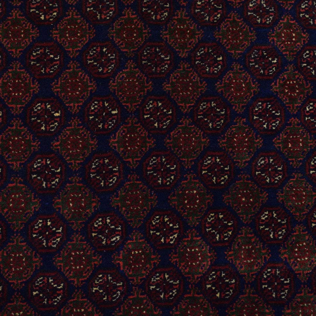 Blue Afghan Khoja Roshnai Rug 6' 7" x 9' 5" Hand-Knotted | No. AL63995