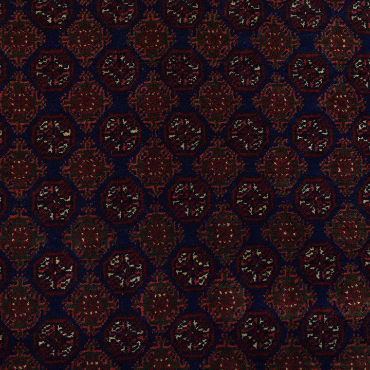 Blue Afghan Khoja Roshnai Rug 6' 7" x 9' 5" Hand-Knotted | No. AL63995