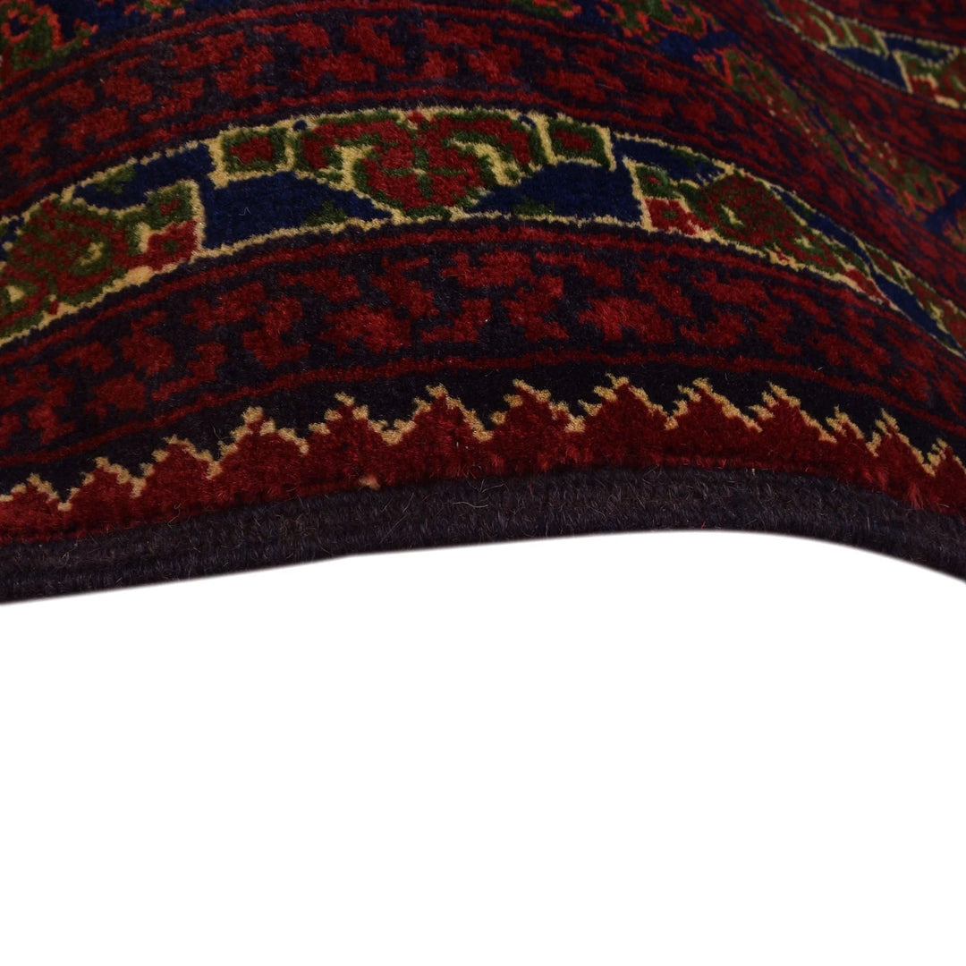 Blue Afghan Khoja Roshnai Rug 6' 7" x 9' 5" Hand-Knotted | No. AL63995