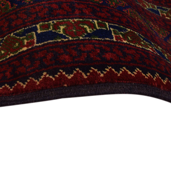 Blue Afghan Khoja Roshnai Rug 6' 7" x 9' 5" Hand-Knotted | No. AL63995