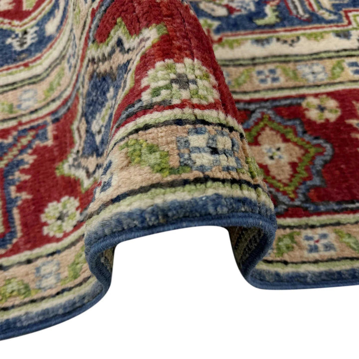 Afghan Heriz Rug 4' 0" x 6' 7" Hand-Knotted | No. AL64072