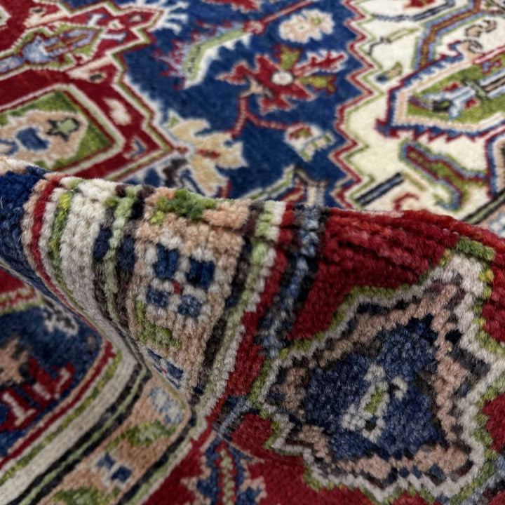 Afghan Heriz Rug 4' 0" x 6' 7" Hand-Knotted | No. AL64072
