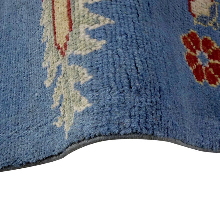 Blue Afghan Bakhtiar Rug 4'11" x 6'6" Hand-Knotted | No. AL64160