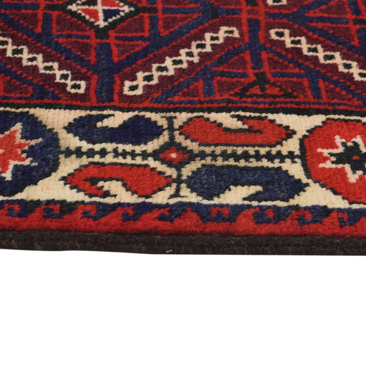 Afghan Baluchi Rug 2' 9" x 4' 0" Hand-Knotted | No. AL64185
