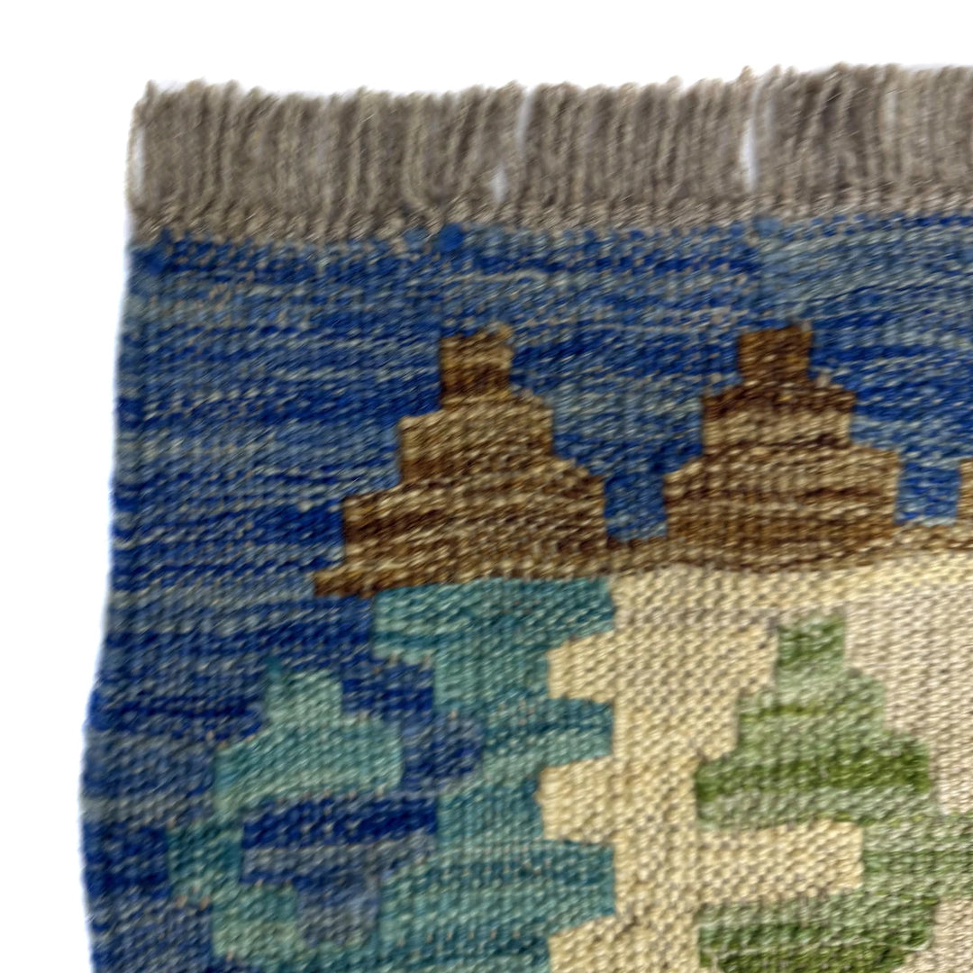 Afghan Vegetable Kilim Rug 5' 11" x 8' 0" Flat-Weave | No. AL642728
