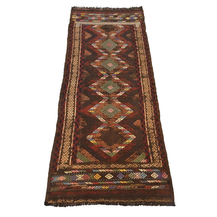 Afghan Suzani Kilim Runner 2' 0" x 6' 1" Flat-Weave | No. AL64296