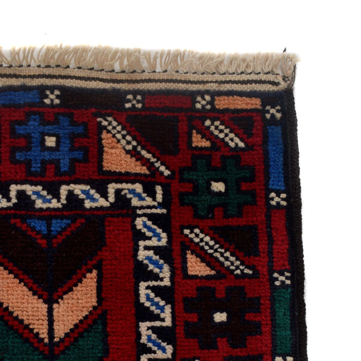 Afghan Baluchi Rug 2' 8" x 4' 3" Hand-Knotted | No. AL64351