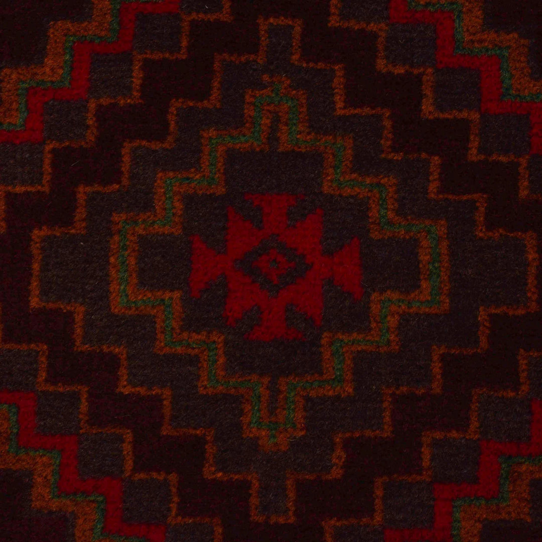 Afghan Baluchi Rug 3' 8" x 6' 3" Hand-Knotted | No. AL64409