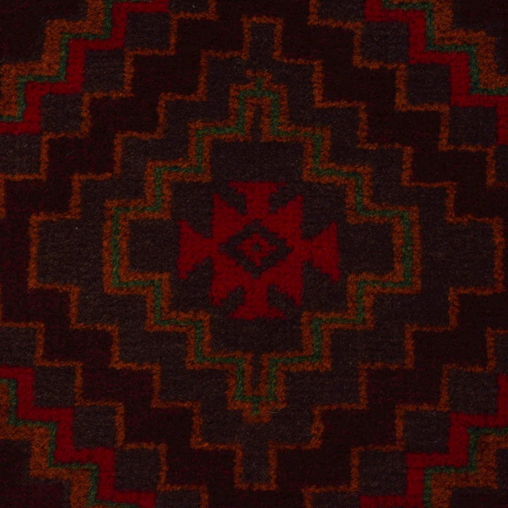 Afghan Baluchi Rug 3' 8" x 6' 3" Hand-Knotted | No. AL64409