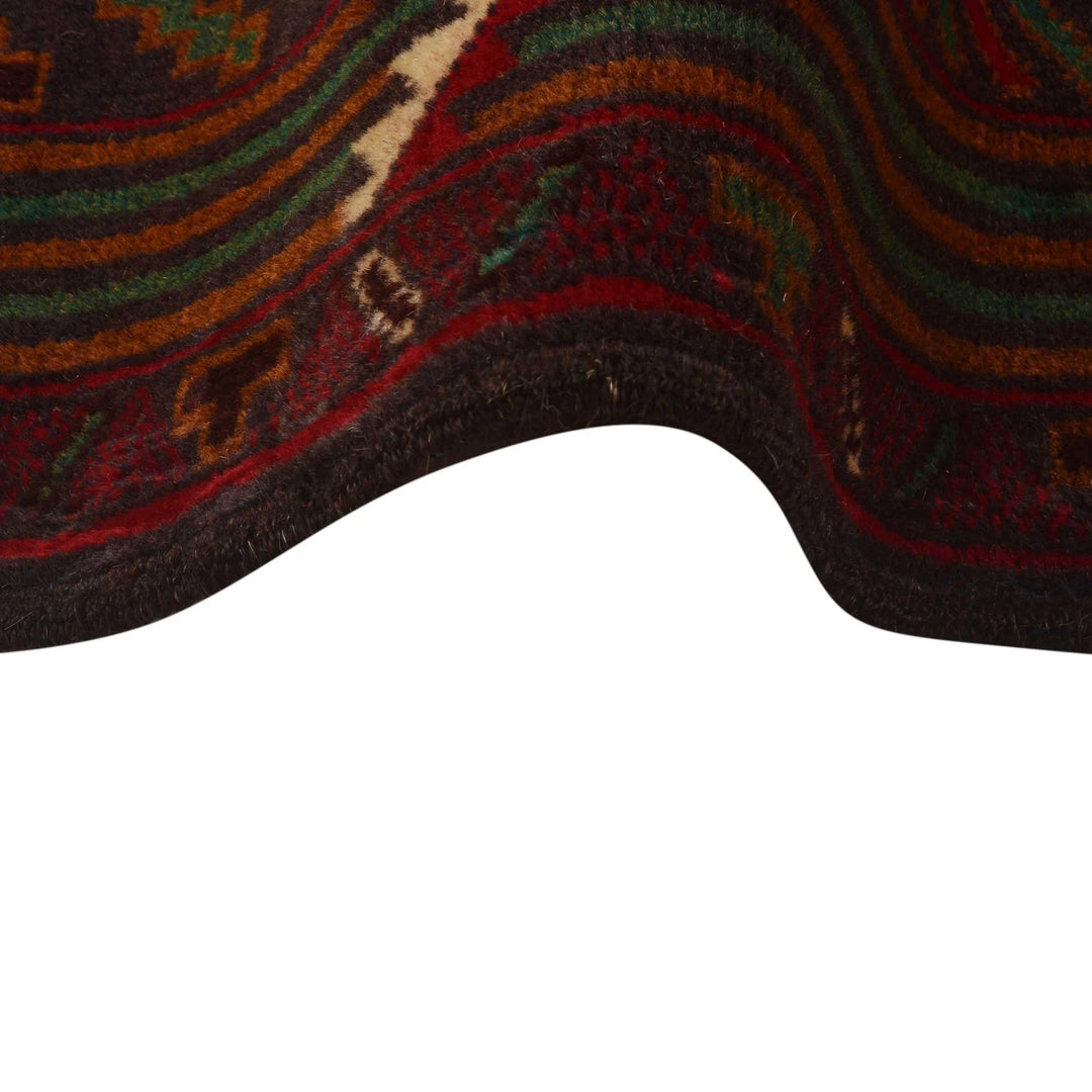 Afghan Baluchi Rug 3' 8" x 6' 3" Hand-Knotted | No. AL64409