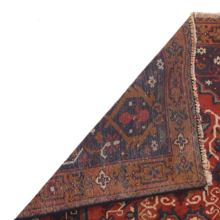 Red Afghan Baluchi Rug 2'11" x 4'9" Hand-Knotted | No. AL64574
