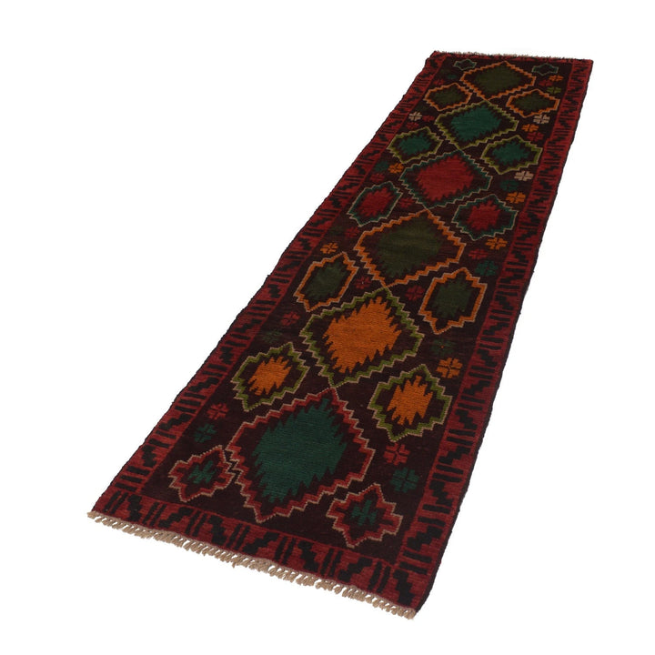 Afghan Baluchi Runner 2' 6" x 9' 3" Hand-Knotted | No. AL64681