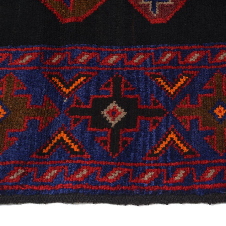 Afghan Baluchi Rug 4' 4" x 6' 6" Hand-Knotted | No. AL64834