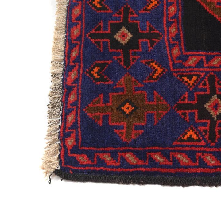 Afghan Baluchi Rug 4' 4" x 6' 6" Hand-Knotted | No. AL64834