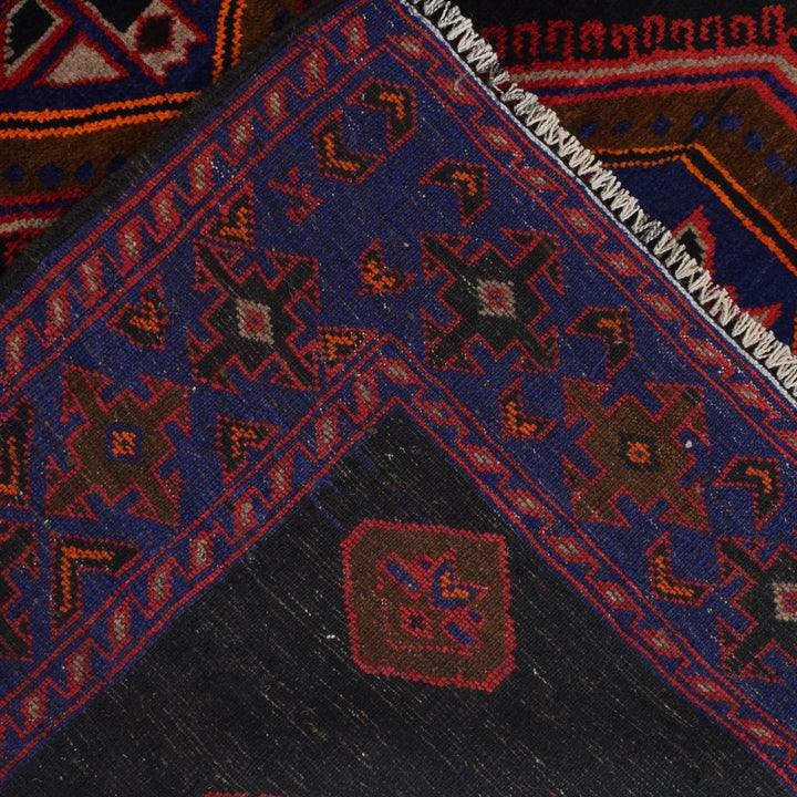 Afghan Baluchi Rug 4' 4" x 6' 6" Hand-Knotted | No. AL64834
