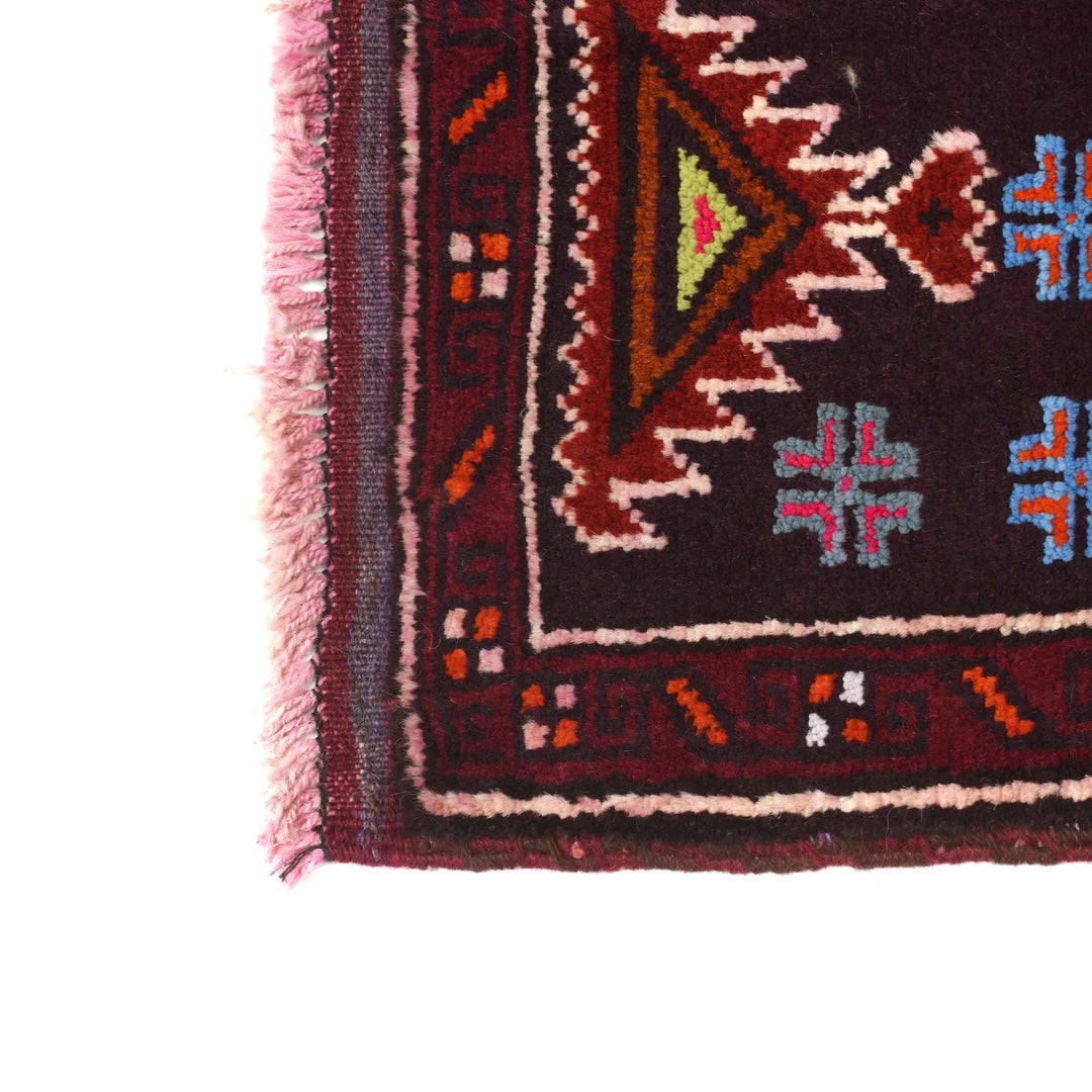 Afghan Baluchi Rug 2'7" x 4'4" Hand-Knotted | No. AL65074