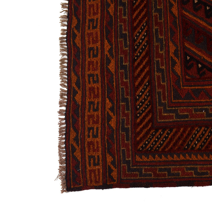 Afghan Mashwani Rug 4' 8" x 6' 0" Hand-Knotted | No. AL65125