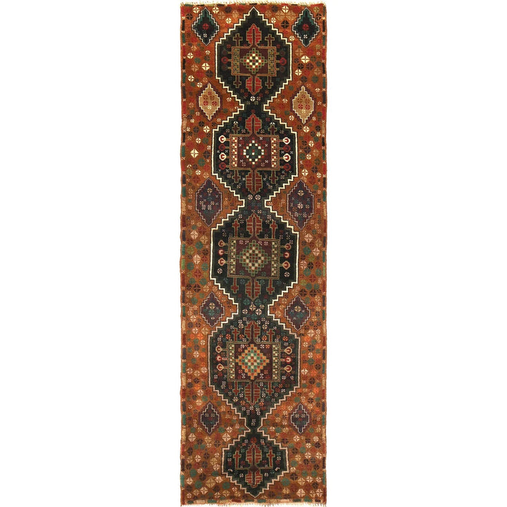 Afghan Baluchi Rug 2' 7" x 9' 8" Hand-Knotted | No. AL65145