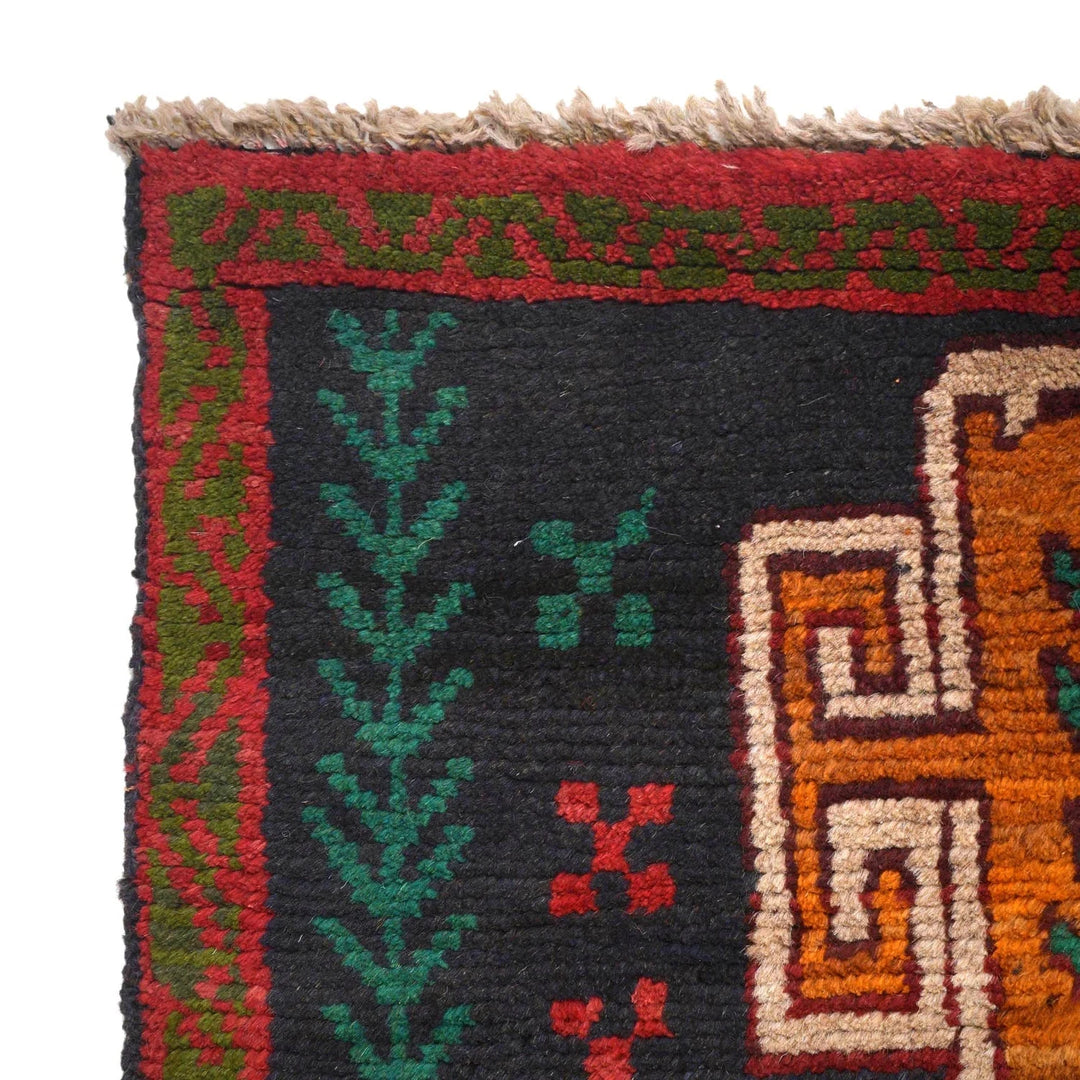 Afghan Baluchi Rug 2' 2" x 8' 0" Hand-Knotted | No. AL65224