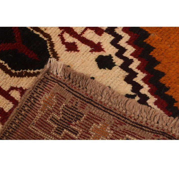 Beige Afghan Baluchi Runner 2' 7" x 12' 5" Hand-Knotted | No. AL65229