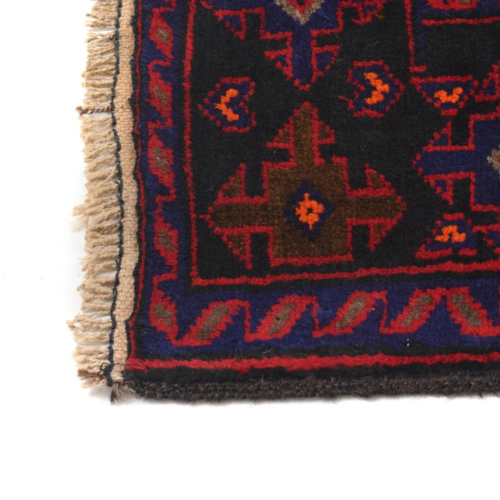 Blue Afghan Baluchi Rug 4' 2" x 6' 8" Hand-Knotted | No. AL65361