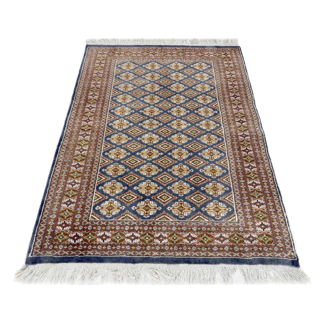 Pakistani Jaldar Rug 4' 0" x 5' 10" Hand-Knotted | No. AL65455