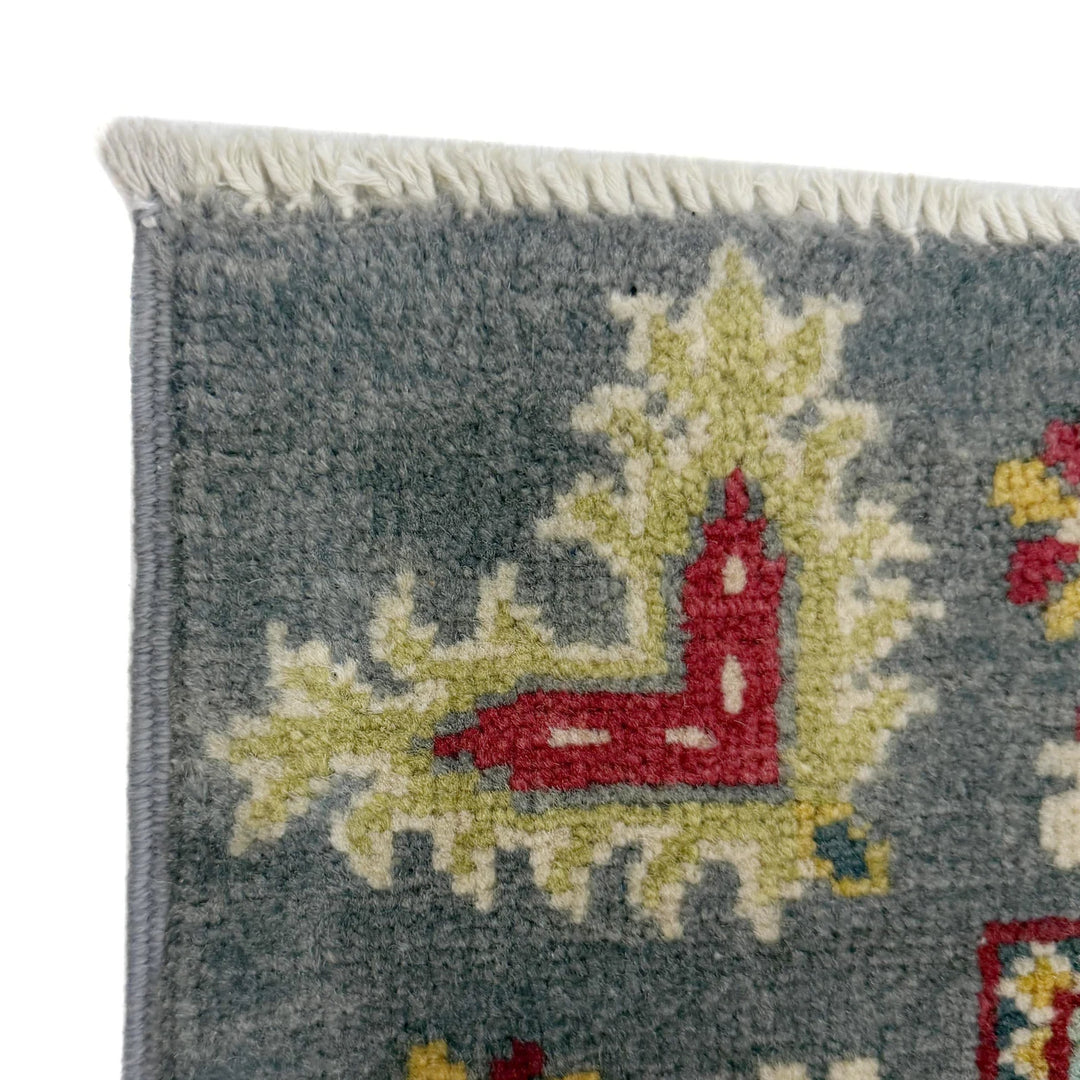 Gray Afghan Bakhtiar Rug 3' 11" x 6' 0" Hand-Knotted | No. AL65529
