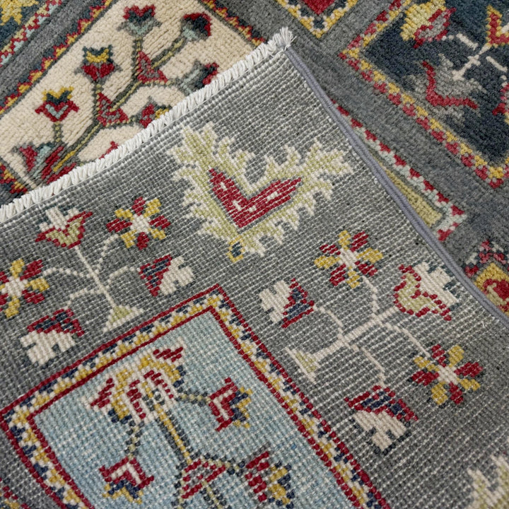Gray Afghan Bakhtiar Rug 3' 11" x 6' 0" Hand-Knotted | No. AL65529