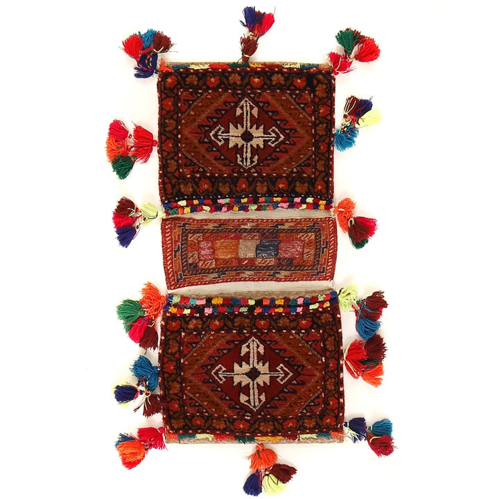 Afghan Khorjin Rug 1' 2" x 2' 7" Hand-Knotted | No. AL65563