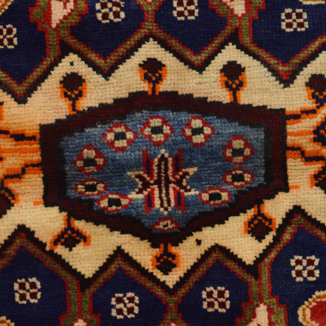 Afghan Baluchi Rug 2' 10" x 4' 5" Hand-Knotted | No. AL65592