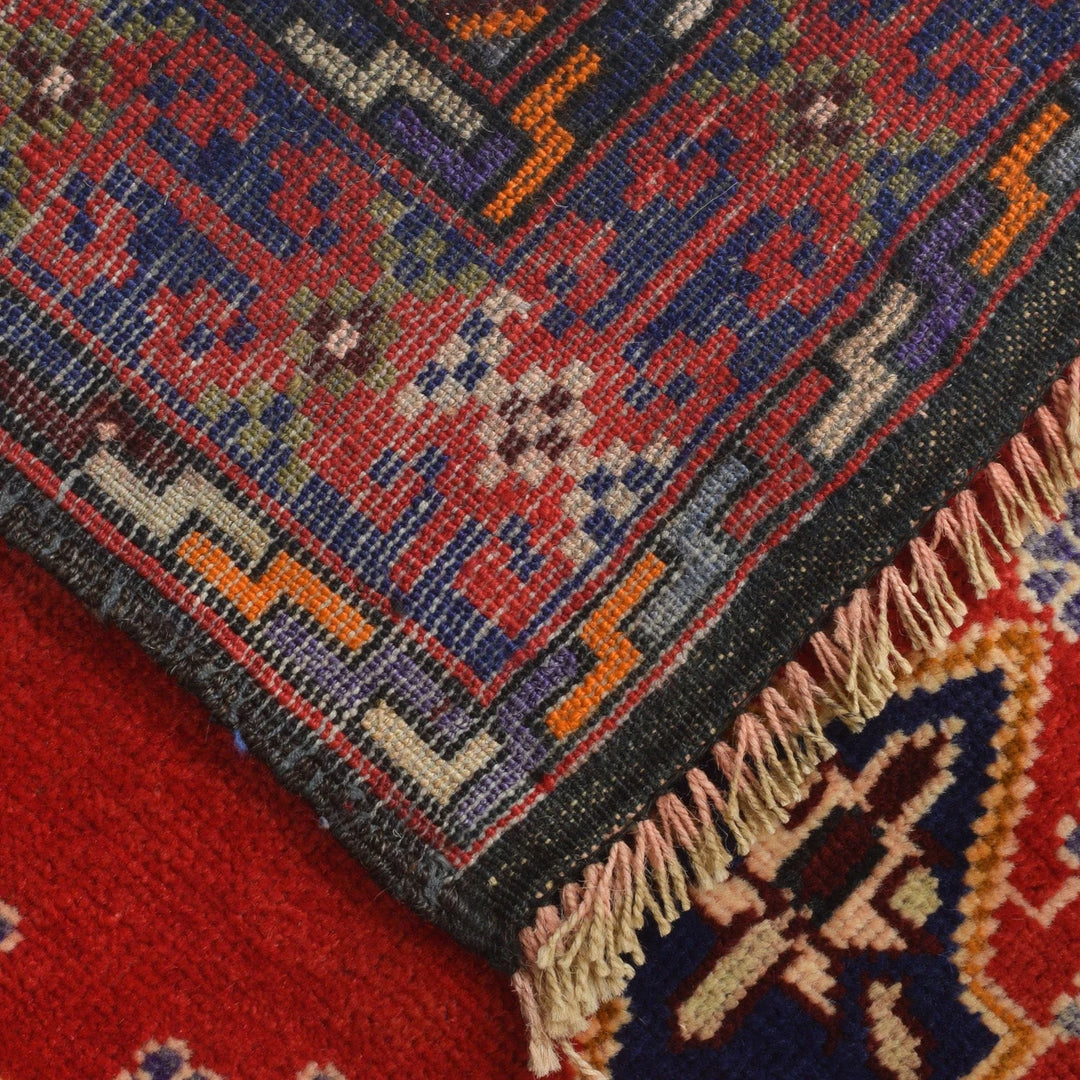 Afghan Baluchi Rug 2' 10" x 4' 5" Hand-Knotted | No. AL65592