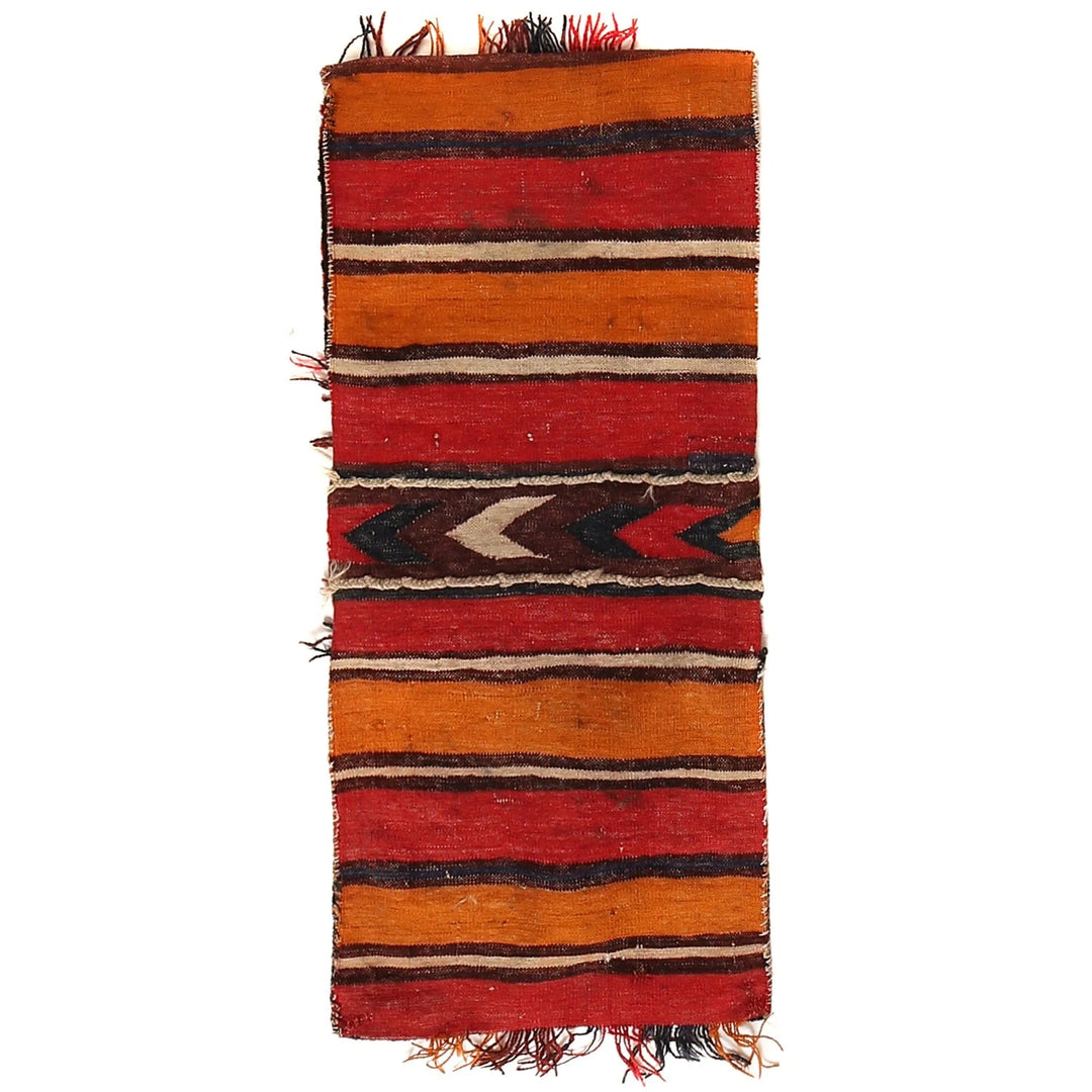 Afghan Baluch Saddle Bag Rug 1' 4" x 2' 11" Hand-Knotted | No. AL65807