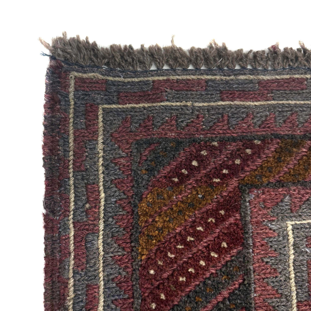 Multicolor Afghan Mashwani Rug 3' 10" x 4' 4" Hand-Knotted | No. AL65848