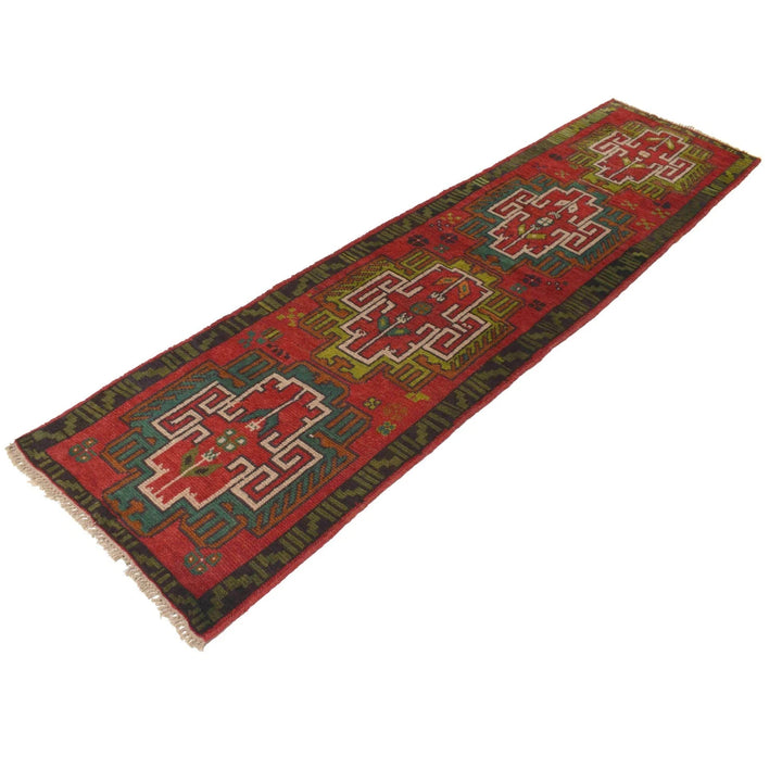 Afghan Baluchi Rug 2' 6" x 9' 5" Hand-Knotted | No. AL66057