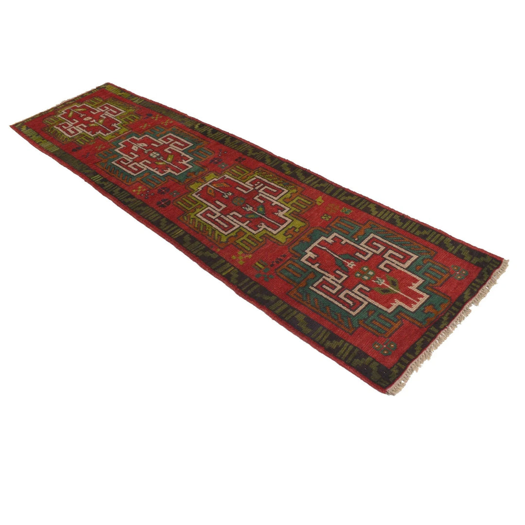 Afghan Baluchi Rug 2' 6" x 9' 5" Hand-Knotted | No. AL66057